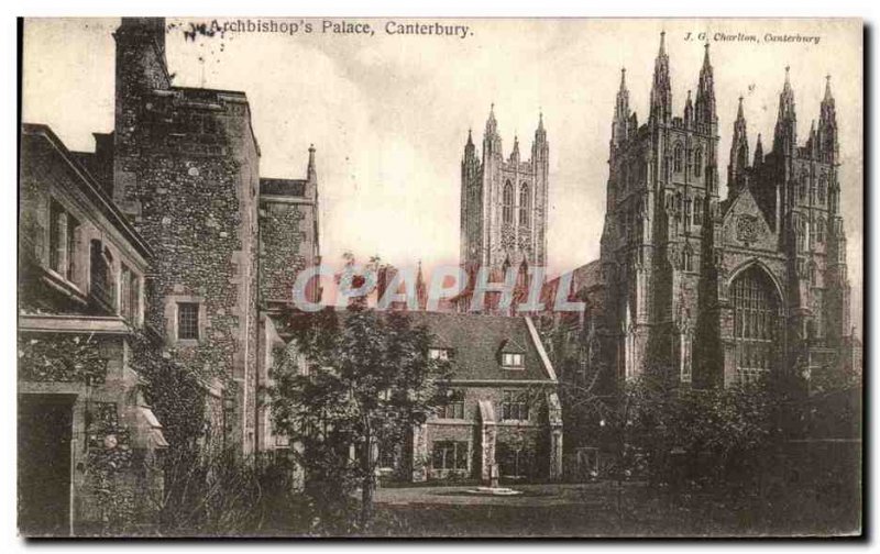 Old Postcard Canterbury Archbishop's Palace