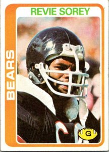 1978 Topps Football Card Revie Sorey Chicaco Bears sk7025