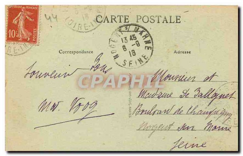 Old Postcard Croisic Loire Inf On the Rocks Approval Study