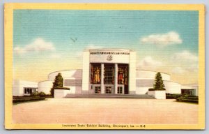Shreveport LA~Louisiana State Exhibit Building~Art Deco Museum~Vintage Linen PC