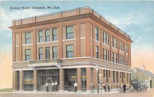 F94/ Ellendale North Dakota Postcard c1910 Dickey Hotel