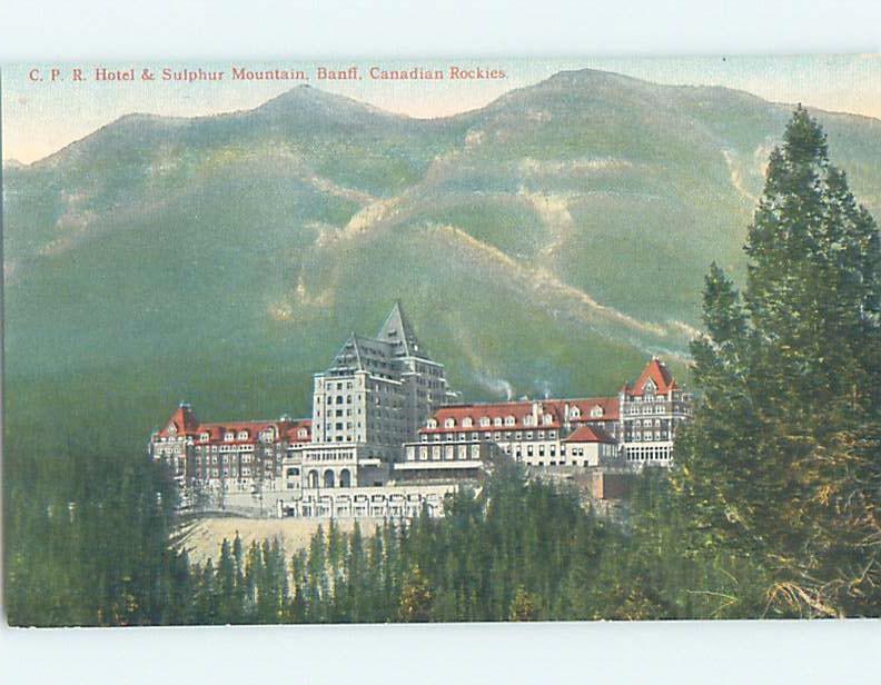 Unused Divided-Back HOTEL SCENE Banff Alberta AB B1831