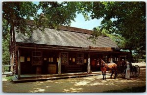 Postcard - Miner Grant's General Store, Old Sturbridge Village - Sturbridge, MA