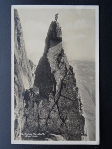 Cumbria Lake District GREAT GABLE Climbing The Needle c1930s RP Postcard