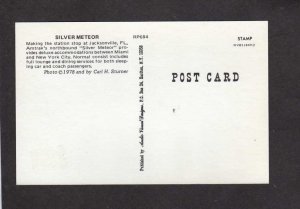 FL Silver Meteor Amtrak Railroad Train Jacksonville Florida Postcard RR PC