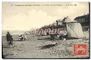 Old Postcard Langrune Sur Mer The Riviera Beach Cliffs