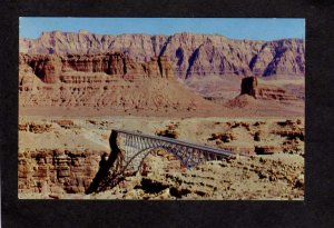 AZ Navajo Bridge Marble Canyon Colorado River Hwy 89 Arizona Postcard