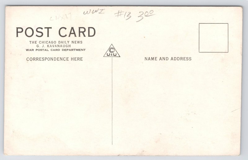 Military~WWI~The Army's Wireless (Signal Corps)~Kavanaugh War Postal~Vintage PC