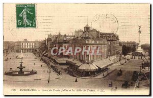 Bordeaux - Course Thirty July and the Allees de Tourny - Old Postcard