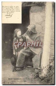 Old Postcard Folklore Botrel The UK p & # 39tit gas Child