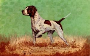 Dog - The Pointer. Artist: Lewis Larsen