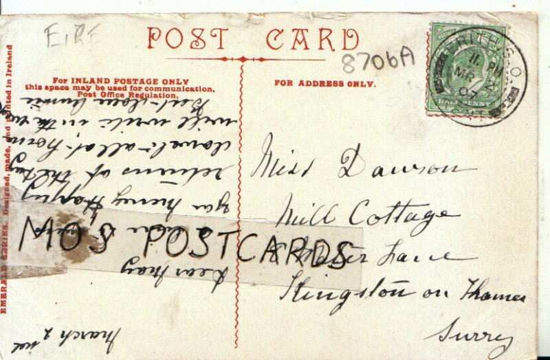Genealogy Postcard - Dawson - Water Lane - Kingston on Thames - Surrey Ref 8706A