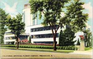 Postcard RI Providence - Calart Building - California Artifcial Flower Company