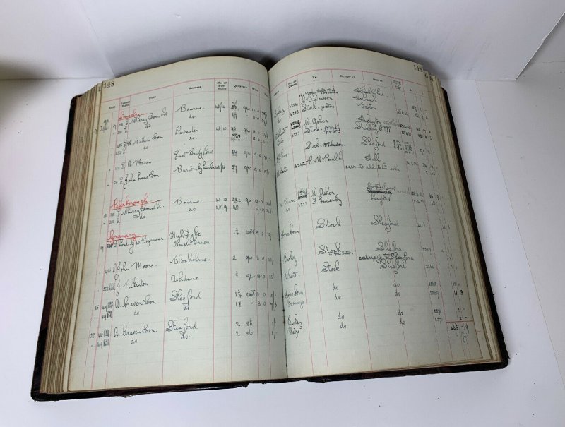 Sale Book Ledger 1930 1931 Grain Wholesaler Possibly From UK