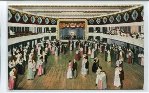 Ballroom Interior Casino Santa Cruz California 1910c postcard
