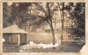 F93/ Sulpher Springs Pennsylvania RPPC Postcard c1910 The Spring Hotel 1