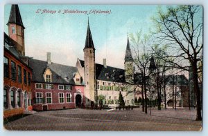 Holland Netherlands Postcard Middelburg Abbey Cacao Advertising c1910 Unposted