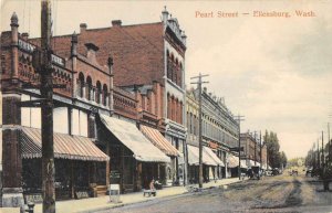 Ellensburg Washington scene on Pearl Street vintage pc DD5732