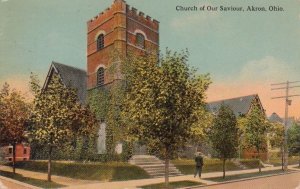 Postcard Church Our Saviour Akron OH