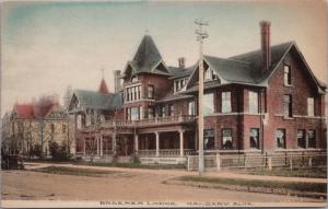 Braemer Lodge Hotel Calgary Alberta AB Alta Linton Bros. Antique Postcard E25