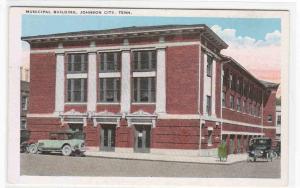 Municipal Building Cars Johnson City Tennessee 1920s postcard