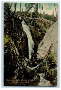 c1910 Garrett Falls, Nelson Ledges PO Garrettsville Ohio OH Postcard