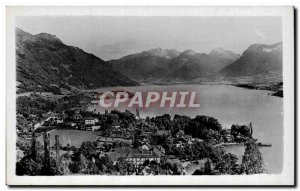 Lake Annecy - Talloires - The Mountains of Bauges - Old Postcard