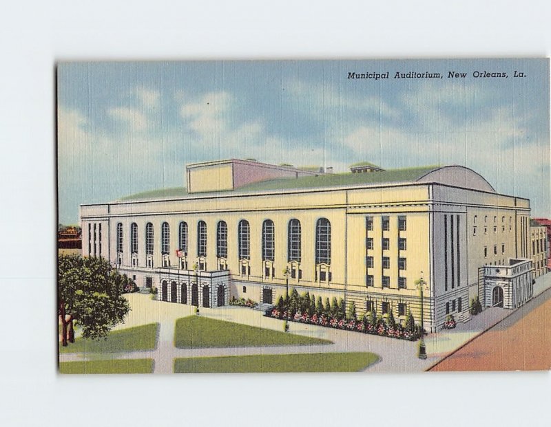 Postcard Municipal Auditorium, New Orleans, Louisiana