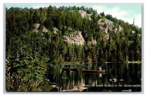 Canoes Among the Islands Georgian Bay Ontario Canada UNP DB Postcard T6