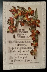 Vintage Victorian Postcard 1901-1910 To Greet Your Birthday - *REAL PHOTO*