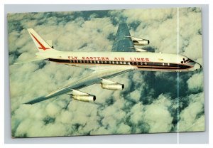 Vintage 1963 Postcard Eastern Airlines DC 8-B Jet Airplane - NICE