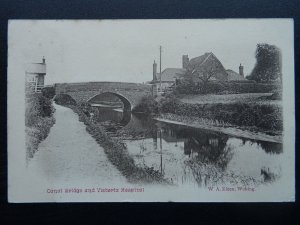Surrey WOKING Canal Bridge & VICTORIA HOSPITAL c1904 Postcard by W.A. Elton