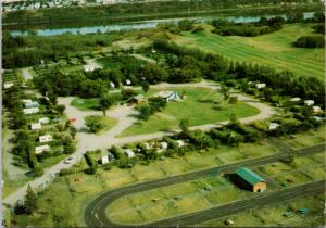 Gordon Howe Campsite Saskatoon SK Sask Aerial c1976 Vintage Postcard D56
