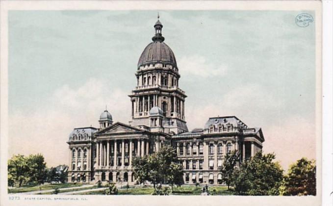 Illinois Springfield State Capitol Detroit Publishing