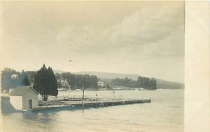 C-1910 Northeast New England Boat dock Waterfront RPPC Photo Postcard 20-5215
