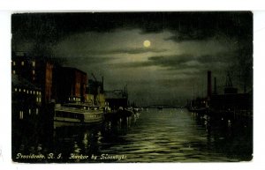 RI - Providence. Harbor by Moonlight ca 1907