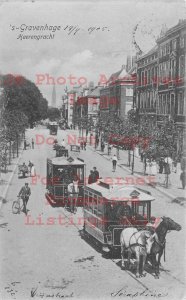 Netherlands, The Hague, Gravenhage, Heerengracht, Street Car Trolleys