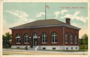 c1910 Printed Postcard; Post Office, Atlantic IA Cass County Unposted