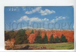 443065 USA Vermont Early Snow on Mt.Mansfield tourist advertising Old postcard