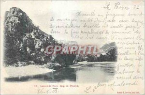 Old Postcard Gorges du Tarn Cape Planiol (map 1900)