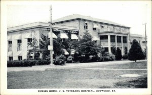 Outwood Kentucky KY Nurses Home US Veterans Hospital Postcard