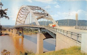 Wheeling West Virginia 1959 Postcard Fort Henry Bridge