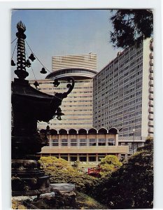 Postcard View of Hotel New Otani From a Beautiful Japanese Garden Tokyo Japan