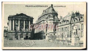 Old Postcard Palace Of Versailles La Chapelle advertisement Chocolate Ajax