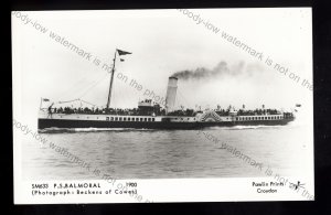 F3053 - Paddle Steamer - Balmoral - c1900 - Pamlin postcard
