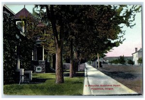 c1910 Beautiful Residence Street Exterior Building Pendleton Oregon OR Postcard