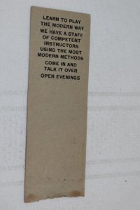 National Music Shop Montclair NJ Advertising 20 Strike Matchbook Cover