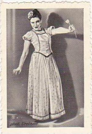 GARBATI CIGARETTE CARD FAMOUS DANCERS NO 150 ERIKA LINDNER