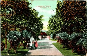 Vtg Postcard 1908 Humboldt Park Chicago, Illinois - Knox & Co Pub