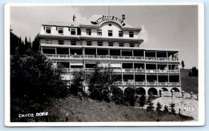 RPPC DAVOS DORF, Switzerland ~ SANATORIUM ALBULA 1934 Real Photo Postcard